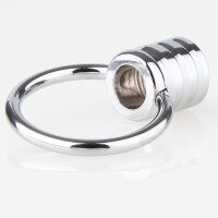 Ringnippel Metall verchromt M10x1 Innengewinde – beweglicher Bügel, Ø 27 mm