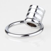 Ringnippel Metall verchromt M10x1 Innengewinde – beweglicher Bügel, Ø 27 mm