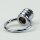 Ringnippel Metall verchromt M10x1 Innengewinde – beweglicher Bügel, Ø 27 mm