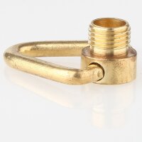 Ringnippel Messing roh M10x1 Außengewinde – beweglicher Bügel dreieckig, Ø 29 mm