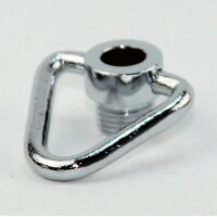 Ringnippel Metall verchromt M10x1 Außengewinde – beweglicher Bügel dreieckig, Ø 29 mm
