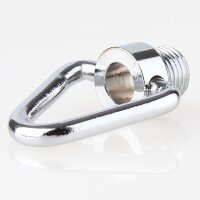 Ringnippel Metall verchromt M10x1 Außengewinde – beweglicher Bügel dreieckig, Ø 29 mm