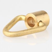 Ringnippel Messing roh M10x1 Innengewinde beweglicher Bügel dreieckig, Ø 29 mm