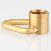Ringnippel Messing roh M10x1 Innengewinde beweglicher Bügel dreieckig, Ø 29 mm