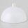 Lampen Baldachin Metall weiß 50 × 100 mm mit weißem Kunststoff-Zugentlaster