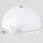 Lampen Baldachin Metall weiß 50 × 100 mm mit weißem Kunststoff-Zugentlaster