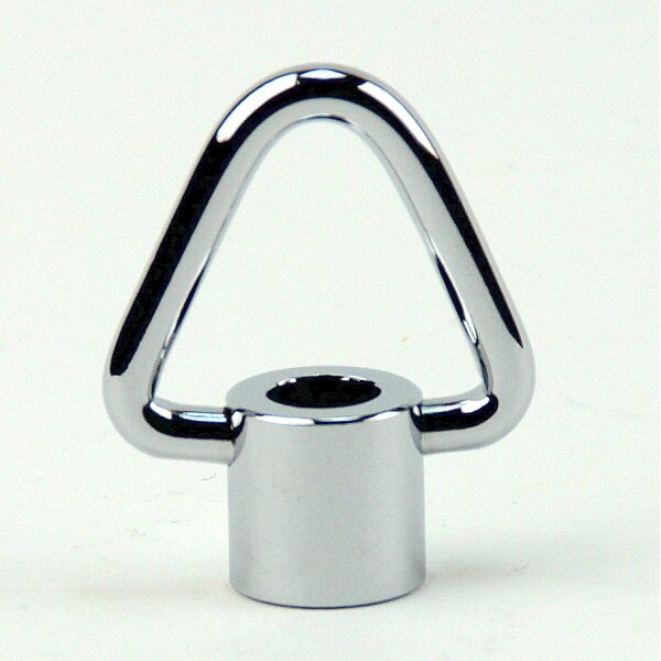Ringnippel Metall verchromt M10x1 Innengewinde – beweglicher Bügel dreieckig, Ø 29 mm