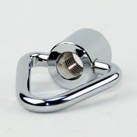 Ringnippel Metall verchromt M10x1 Innengewinde – beweglicher Bügel dreieckig, Ø 29 mm