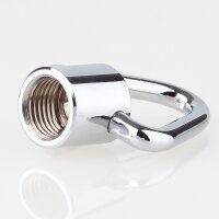 Ringnippel Metall verchromt M10x1 Innengewinde – beweglicher Bügel dreieckig, Ø 29 mm