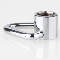 Ringnippel Metall verchromt M10x1 Innengewinde – beweglicher Bügel dreieckig, Ø 29 mm