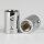 M10x1 Messing Verbindungsmuffe – Gewinde-Adapter, verchromt, 20 mm, mit 2x M4 Quergewinde
