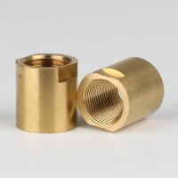 Verbindungs-Muffe Messing roh M13x1 Innengewinde 17x18mm...