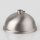 Lampen Baldachin Metall edelstahloptik 80x39 mm Kugelform mit Stellring für 10 mm Pendelrohr