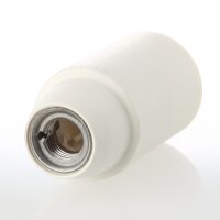 E14 Thermoplast-Lampenfassung weiß mit Glattmantel...