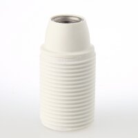 E14 Thermoplast-Lampenfassung weiß mit...