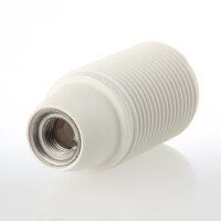 E14 Thermoplast-Lampenfassung weiß mit...