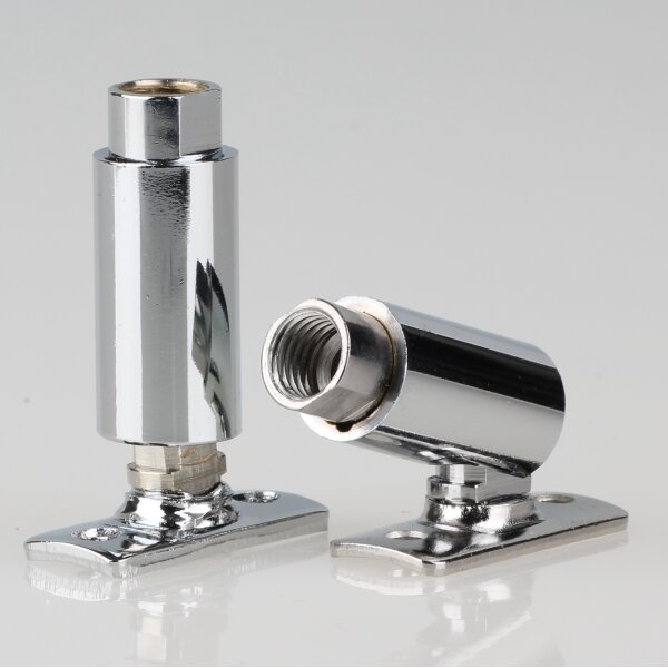 Lampen Dreh-Kippgelenk 13x37 mm, verchromt, M8x1 Innengewinde mit Lasche