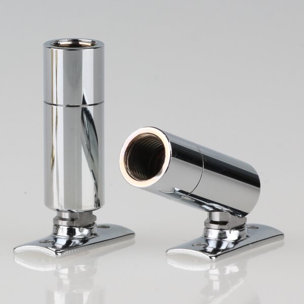 Lampen Dreh-Kippgelenk 13x44 mm, verchromt, M10x1 Innengewinde mit Lasche