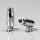 Lampen Dreh-Kippgelenk 16x48 mm, verchromt, M10x1 Innengewinde mit Lasche