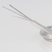 PVC-Lampenkabel transparent 2-adrig 2x0,75 mm² mit...