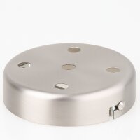 Lampen Zier-Baldachin Metall edelstahloptik 100x25 mm...