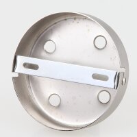Lampen Zier-Baldachin Metall edelstahloptik 100x25 mm...