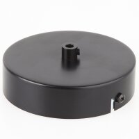Lampen Metall Baldachin 110x28mm schwarz für 1...