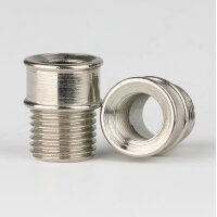 Reduzier-Nippel Kopfstück Gewinde-Adapter vernickelt...