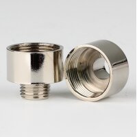 Reduzier-Nippel Kopfstück Gewinde-Adapter vernickelt...