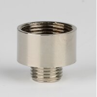 Reduzier-Nippel Kopfstück Gewinde-Adapter vernickelt...