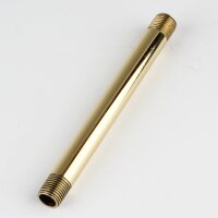 M10x1 Lampen Pendelrohr Messing poliert – 100 mm...