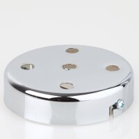 Lampen Zier-Baldachin Metall verchromt 100x25 mm für...