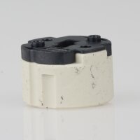 GU10 Hochvolt-Lampenfassung mit Steckkontakt – Porzellan, temperaturbeständig bis 250 °C Steckkontakt auf der Rückseite