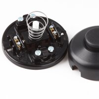 Fuß-Tretschalter Fußschalter Schnurschalter schwarz 67x35mm 250V/6(2)A für Rundkabel