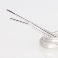 PVC-Lampenkabel transparent 2-adrig 2x0,75 mm²...