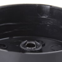Lampen Verteiler-Baldachin-Set – Kunststoff schwarz, Ø 70 mm, Höhe 25 mm, seitlich 6 Loch-Optionen