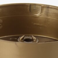 Lampen Verteiler-Baldachin-Set – Kunststoff gold, Ø 70 mm, Höhe 25 mm, seitlich 6 Loch-Optionen