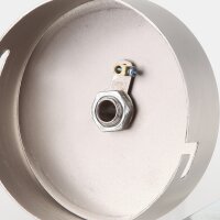 Lampen Metall Baldachin 80x25mm edelstahloptik für 1 Lampenpendel mit  Zugentlaster
