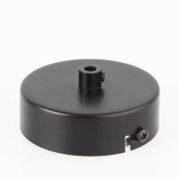 Lampen Metall Baldachin 80x25mm schwarz für 1...