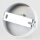 Lampen Metall Baldachin 80x25mm weiss für 1 Lampenpendel mit Zugentlaster