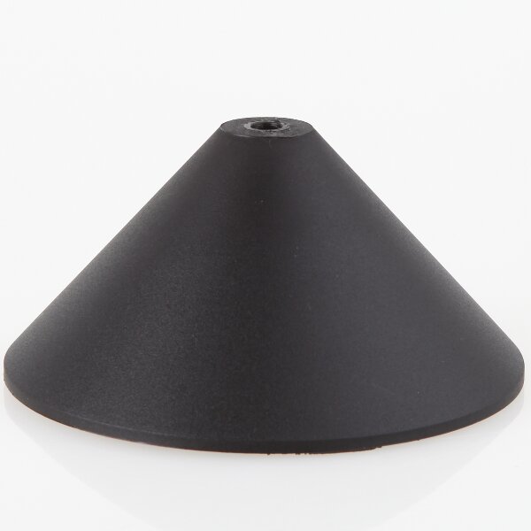 Lampen Baldachin Pyramidenform – Kunststoff schwarz, 118 × 57 mm