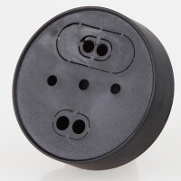Lampen Baldachin – Kunststoff schwarz, Ø 70...