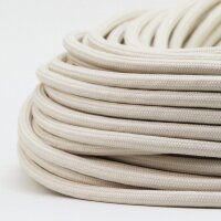 Textilkabel Stoffkabel elfenbein 3-adrig 3x0,75...
