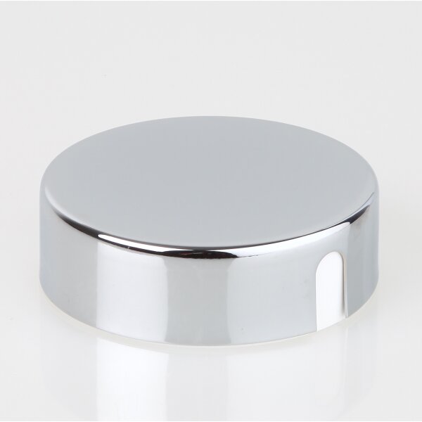 Lampen Abzweig-Baldachin 72 × 22 mm Metall verchromt poliert mit Zierkappe