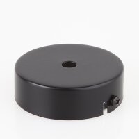 Lampen Metall Baldachin 80x25mm schwarz  für 1...