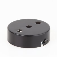 Lampen Zier-Baldachin Metall schwarz Ø 80 mm...