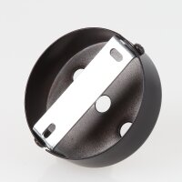 Lampen Zier-Baldachin Metall schwarz Ø 80 mm...