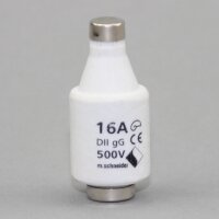 Diazed Sicherungseinsatz DII 16A 500V –...
