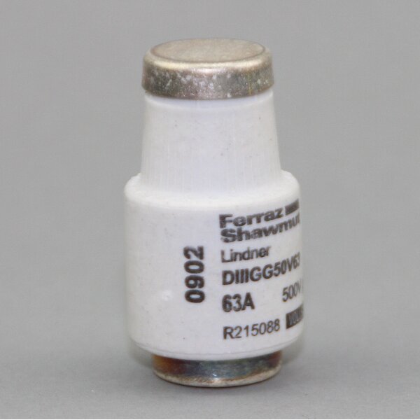 Diazed Sicherungseinsatz DIII 63A 500V – Schmelzeinsatz gL – 10 Stück