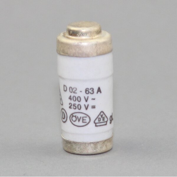 Neozed Schmelzeinsatz D02 63A kupfer – 10 Stück